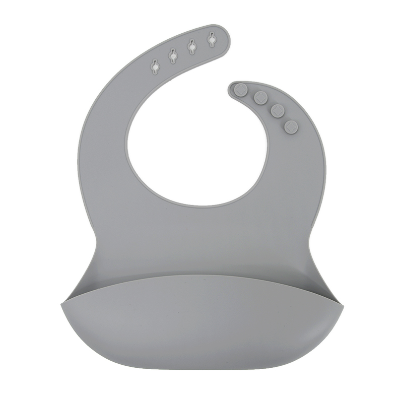 BPA Free Waterproof Silicone Customized Baby Bib Easy Clean Baby Silicone Bib For Babies